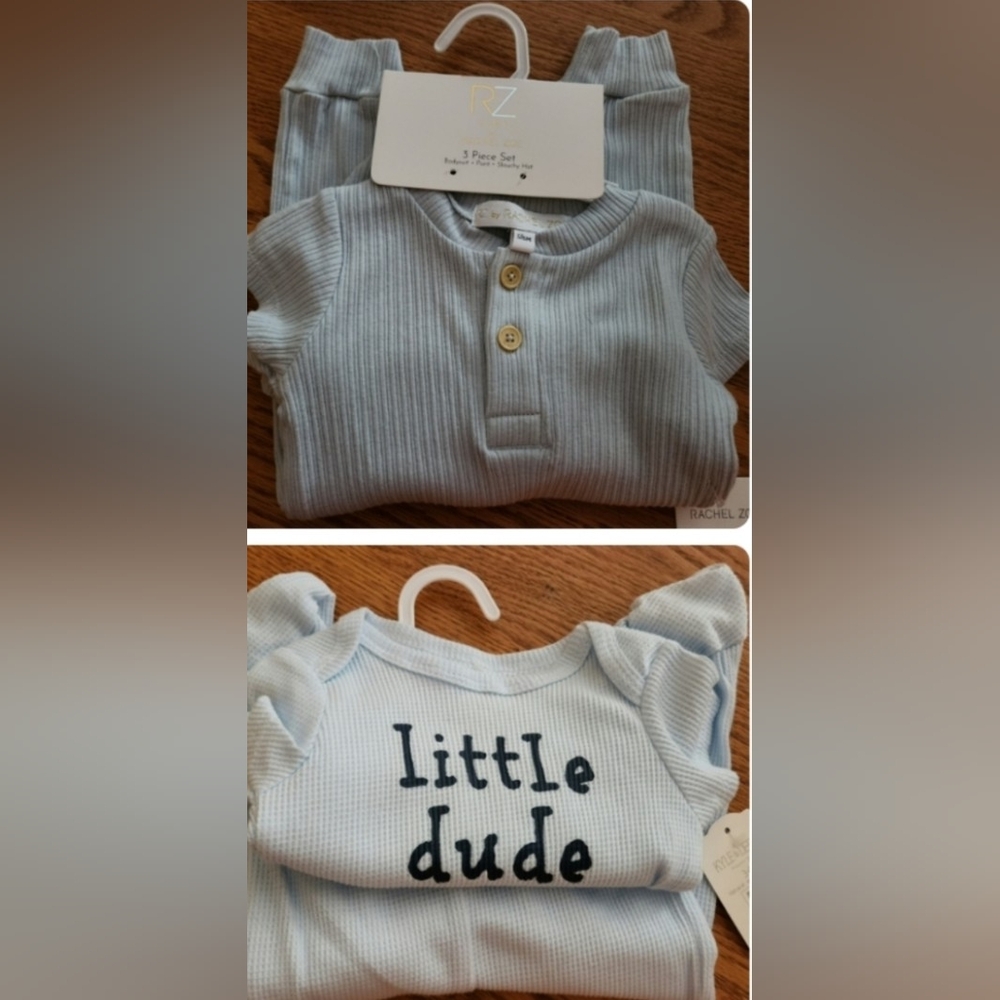 BUNDLE of 2 items: 2 sets (pants, hat, onesie)